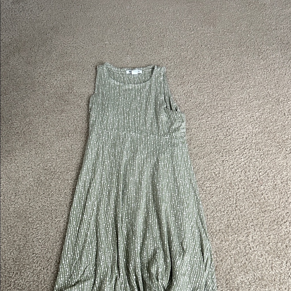 Athleta Green Sleeveless Dress